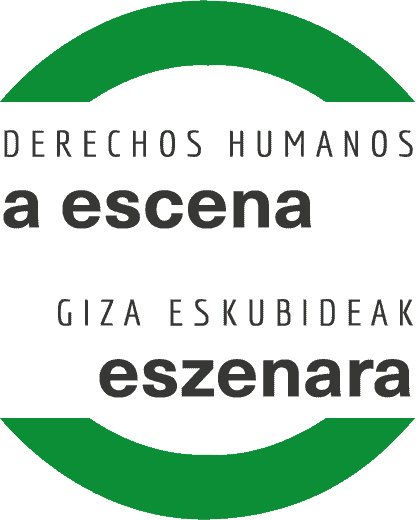 Derechos Humanos a Escena Logo